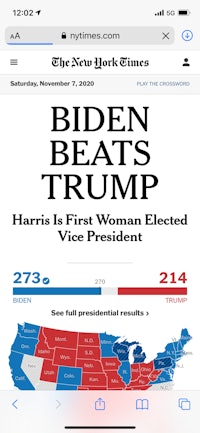 biden beats trump screenshot